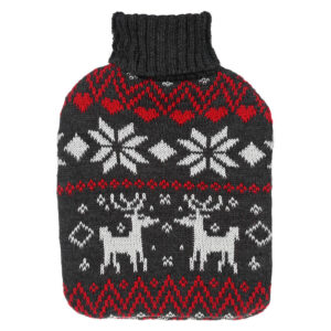 Christmas Knit Hot Water Bottle Cover