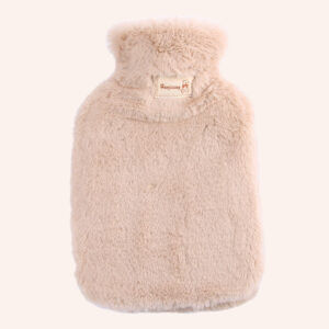 800ml Light Coffee Hot Water Bottle – Plush Cover Comfort