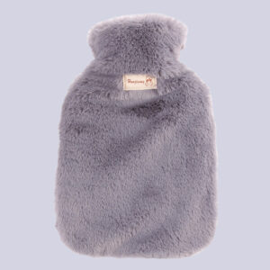 Water Injection Hot Water Bottle with Rabbit Fur Cover