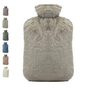 BICAREE 2L Hot Water Bottle with Fuzzy Cover – BPA Free