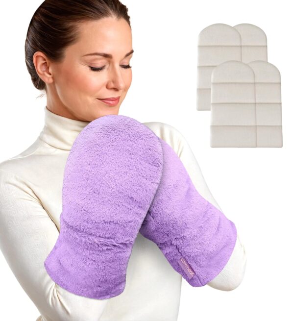 Microwavable Heating Mittens for Hand & Fingers